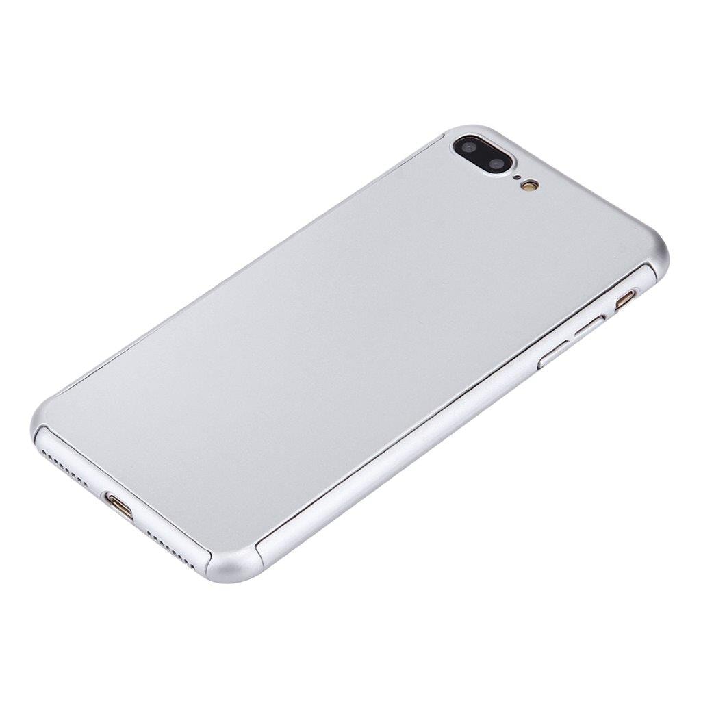 Mobilfodral 360 skydd till iPhone 8 Plus / 7 Plus - Inkl glasskydd - Silver