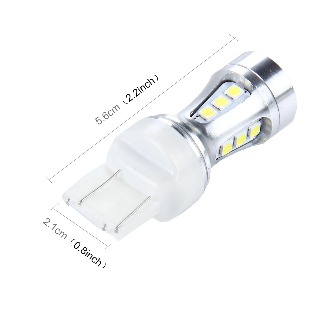 LED lampa 7443 10W 1000LM 18 SMD-3030 Positionsljus / bromsljus - 2Pack