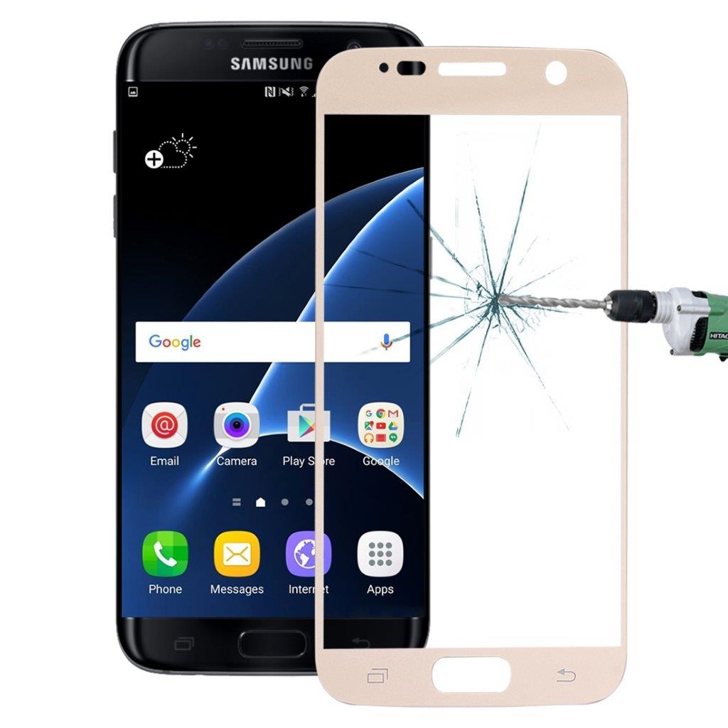 Skärmskydd härdat glas Samsung Galaxy S7 i Guld
