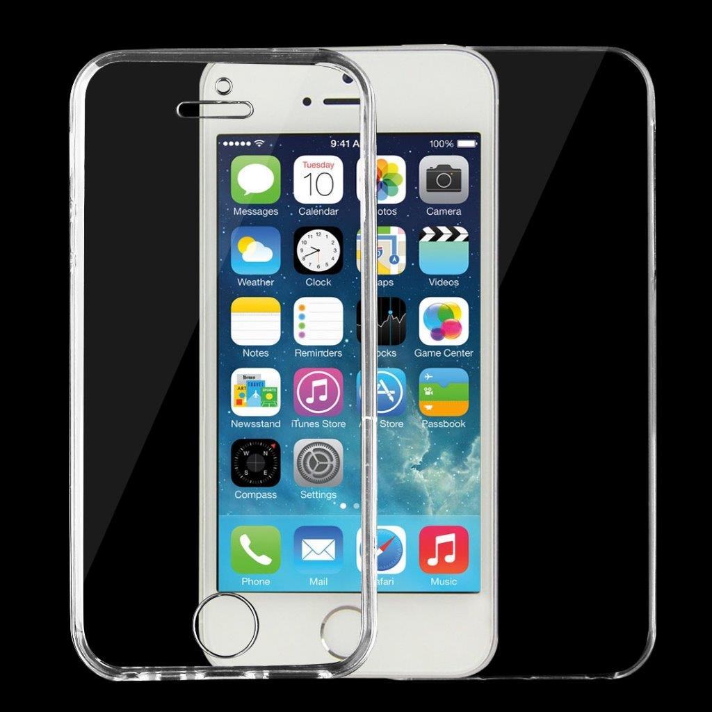 Transparent dubbelsidigt Skal iPhone 5 & 5s & SE