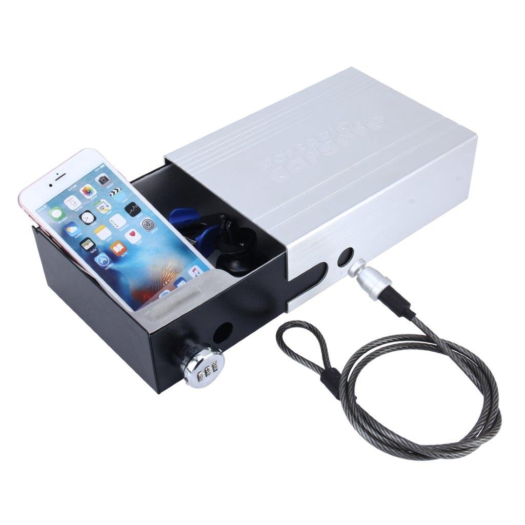 Portabel Säkerhetsbox med kodlås för Mobiltelefon / Pengar / Plånbok