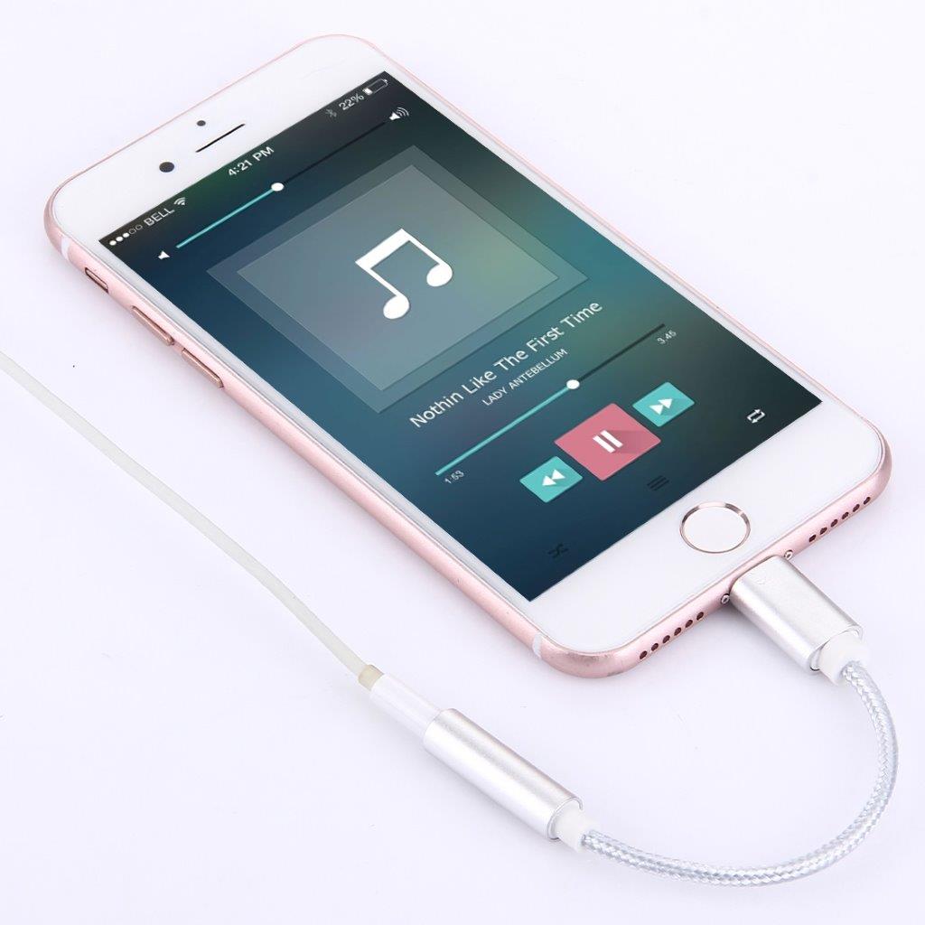 Hörlursadapter iPhone 7 med samtalsfunktion