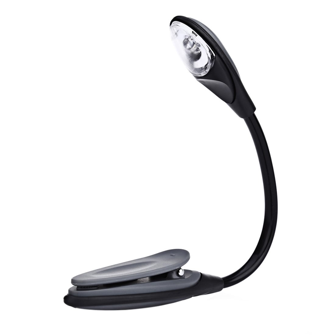 LED-läslampa med clips och flexibel svanhals