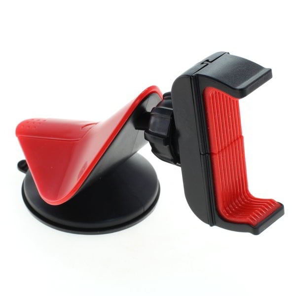 Haicom Universal mobilhållare med Sugpropp Röd/svart