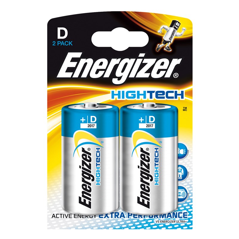 ENERGIZER Batteri D/LR20 2-pack