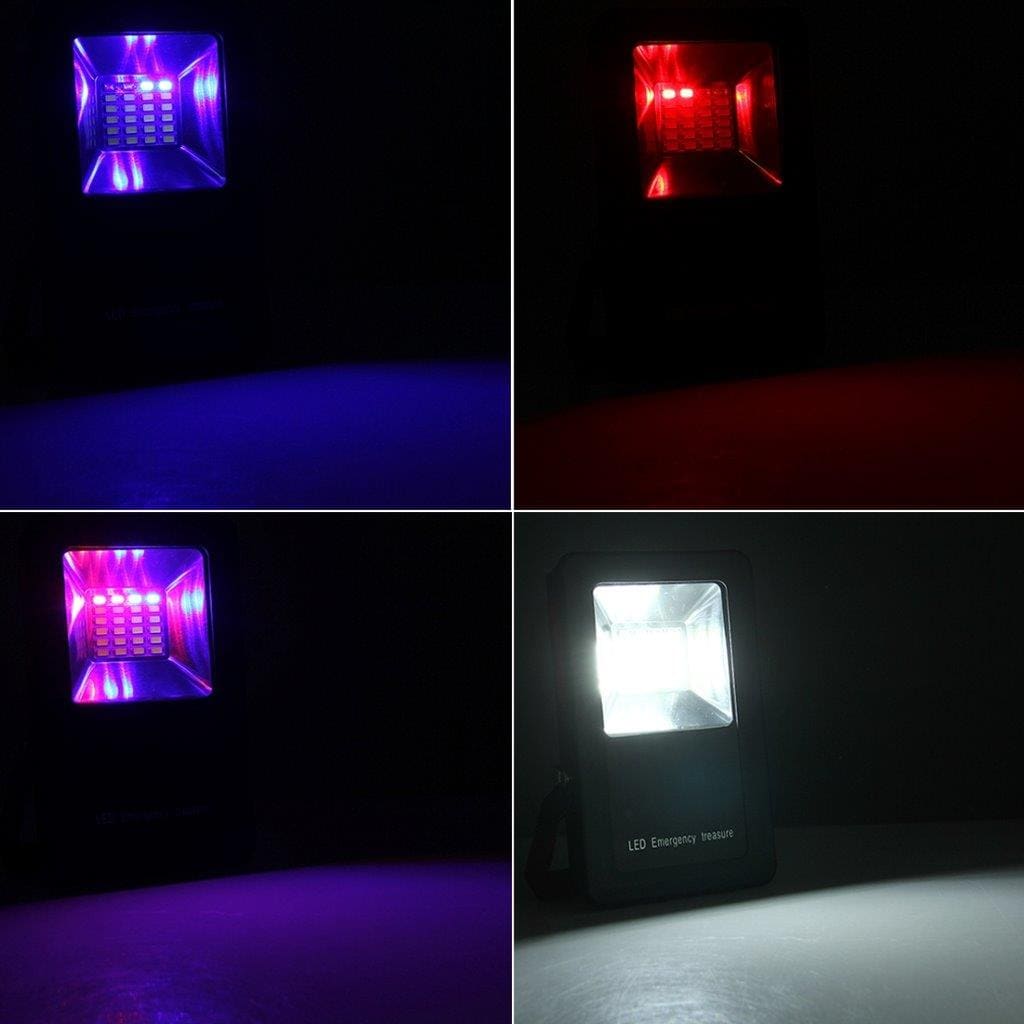 Blinkande LED varningslampa 30W 24 LEDs med hållare