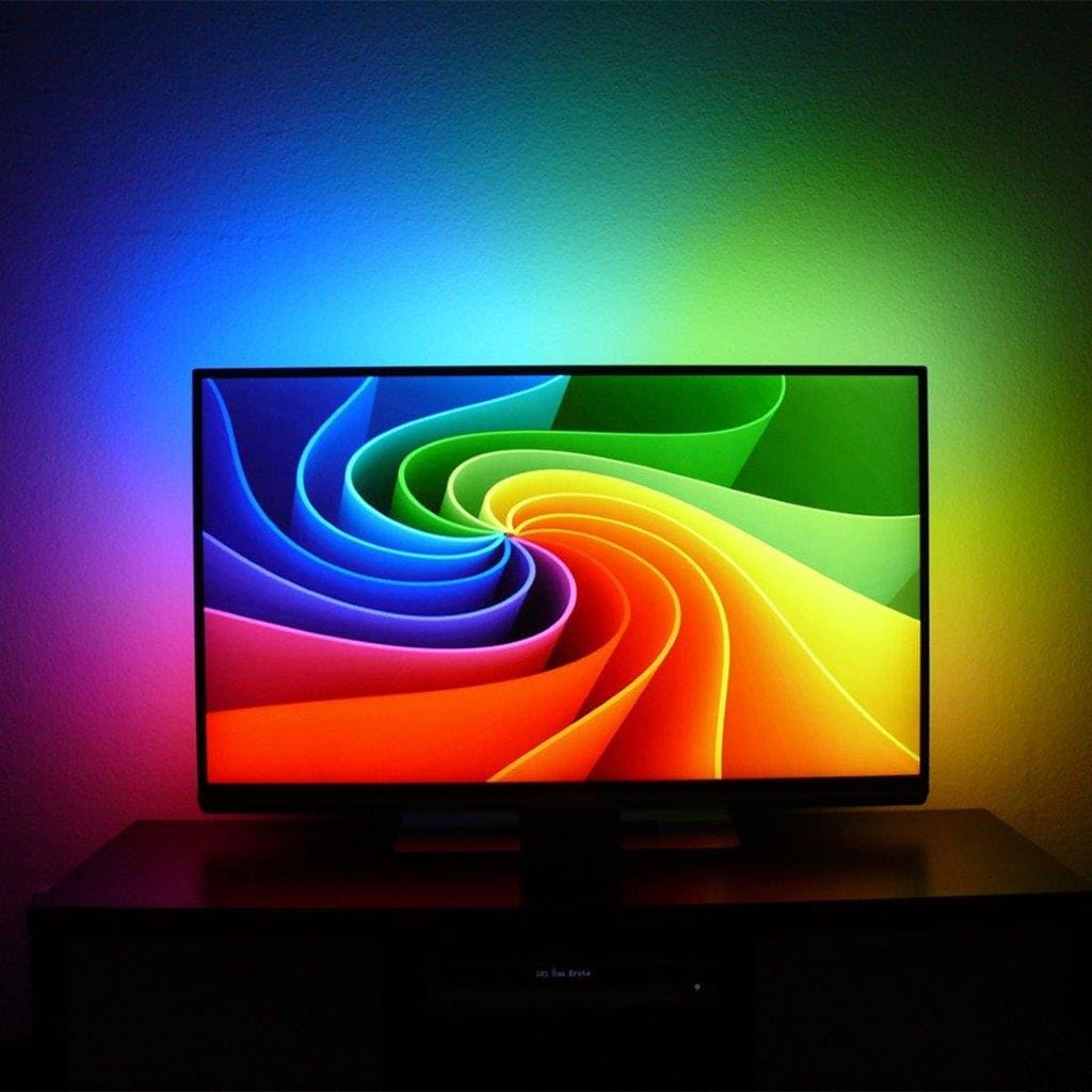 Dekorationsbelysning TV 24W 60 LEDs SMD 3528 USB - 5Meter