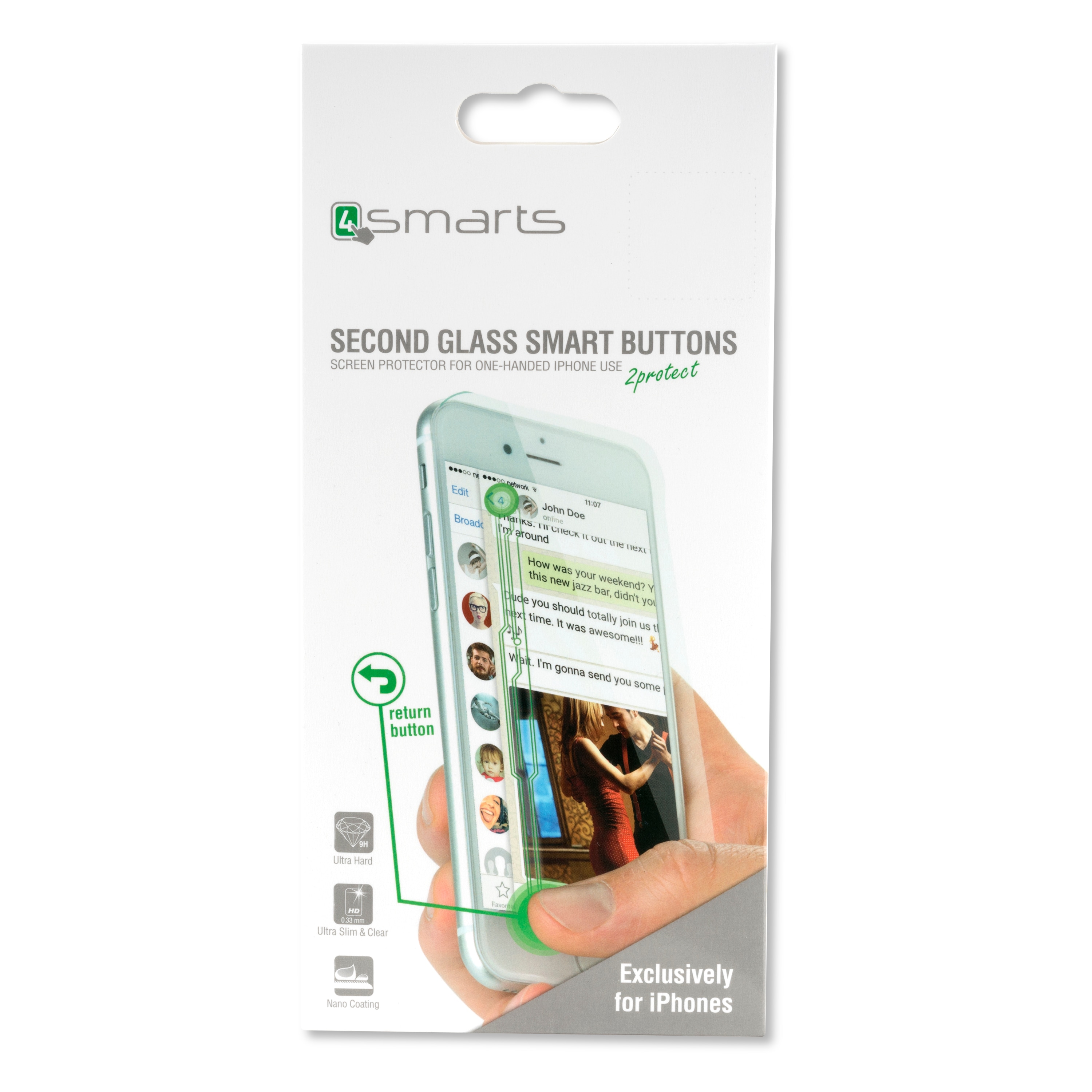 4smarts Second Glass Smart Buttons 2.0 till iPhone 6 Plus/ 6s Plus / 7 Plus