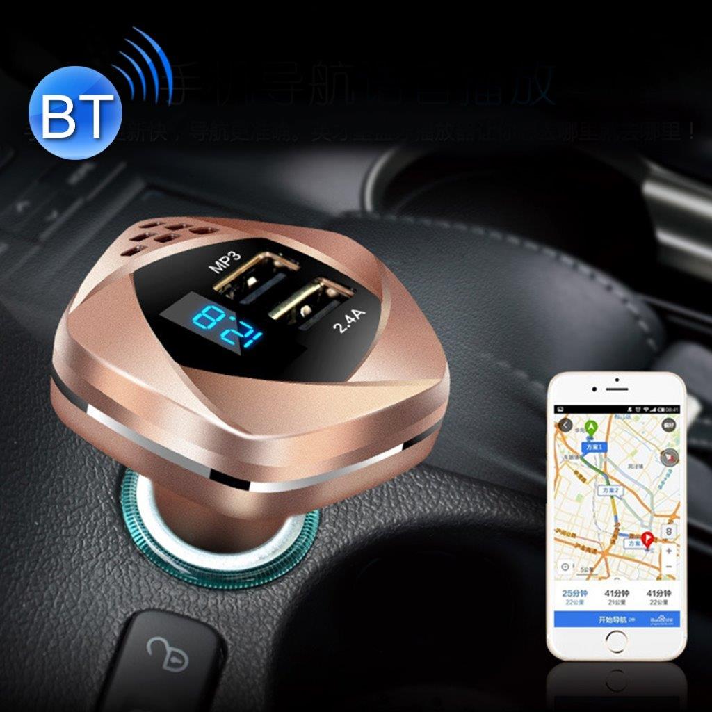 Usbladdare bil + Bluetooth + Voltmätare