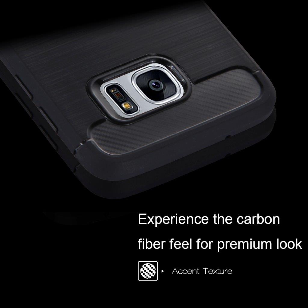 Carbon Fiber skal Samsung Galaxy S7 Edge