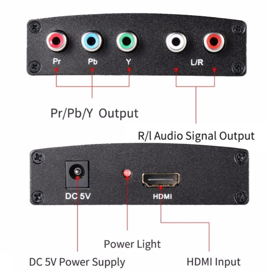 Adapter HDMI till YPbPr Video + R/L ljud
