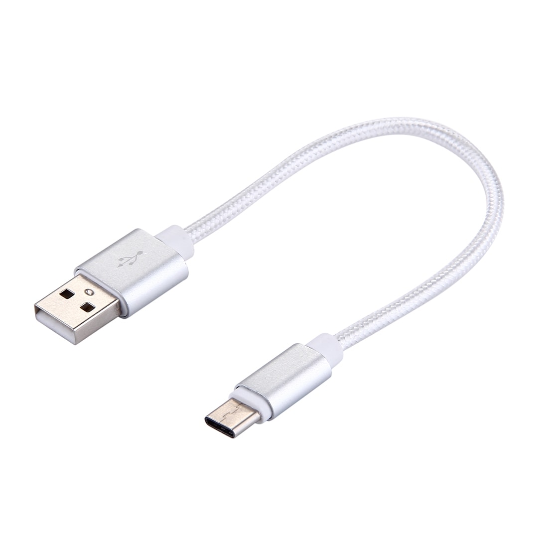 Kort USB-kabel 3.1 Typ-C  i kraftigt nylontyg