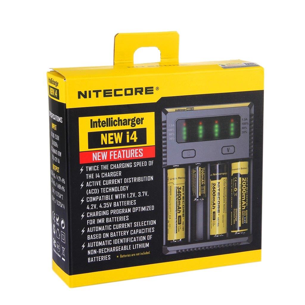 Nitecore NEW  i4 Multi LCD Batteriladdare