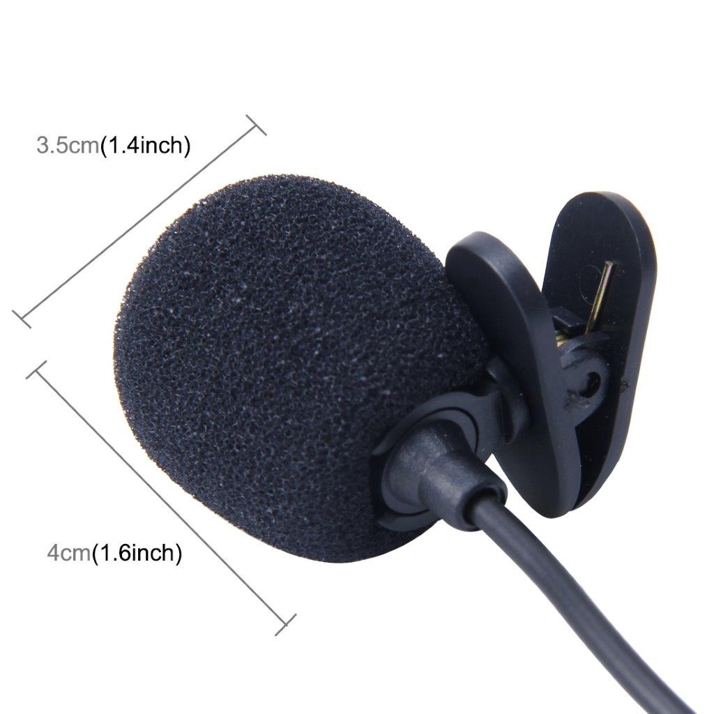 Handsfree bilmikrofon 3,5 mm – med klämfäste