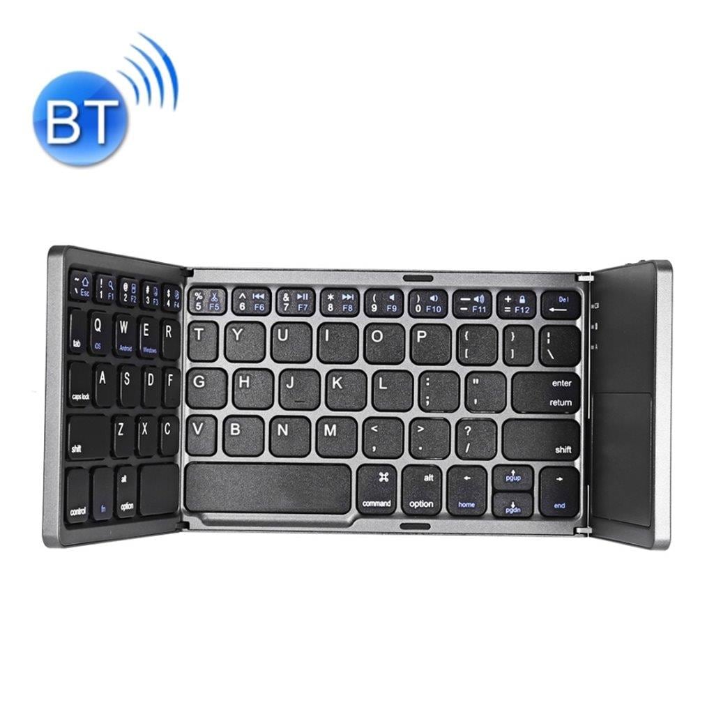 Hopfällbart trådlöst tangentbord med Touchpad