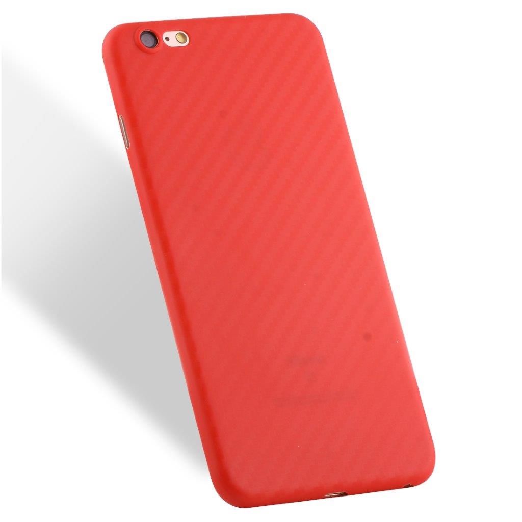 Rött skal i Carbondesign iPhone 6 Plus & 6s Plus