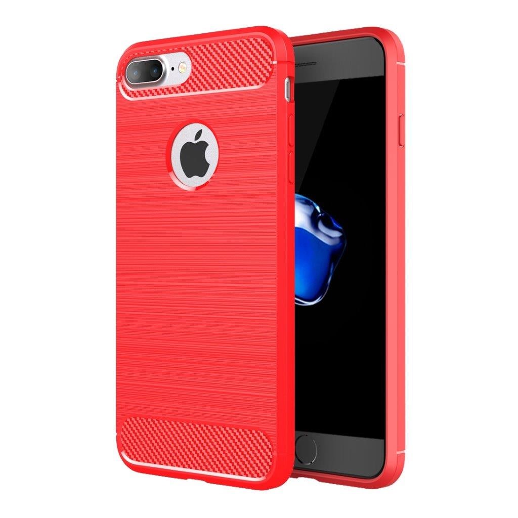 iPhone 8 Plus / 7 Plus Borstat ArmorCase - Röd färg
