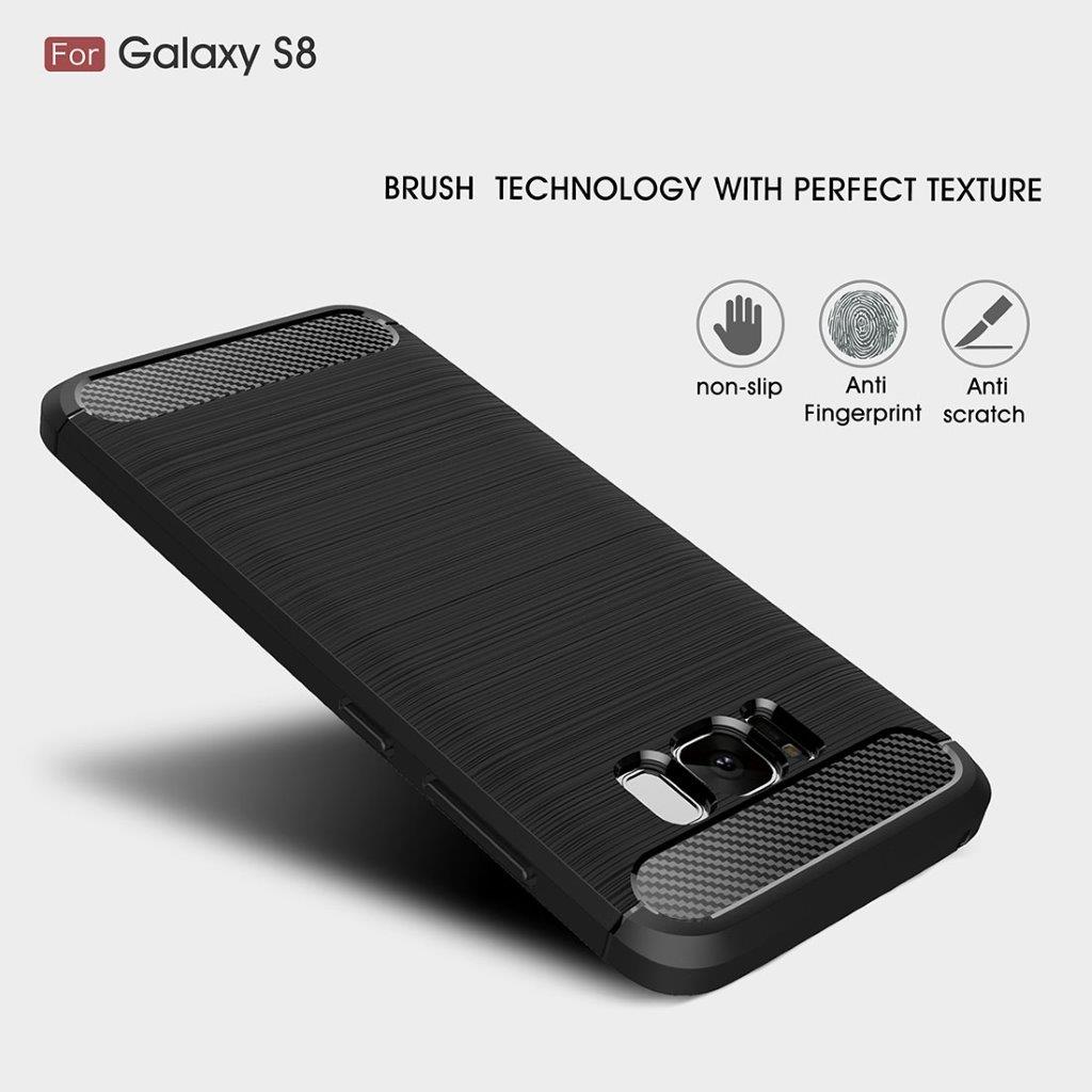 Skal Samsung Galaxy S8 Borstad Carbonfiber