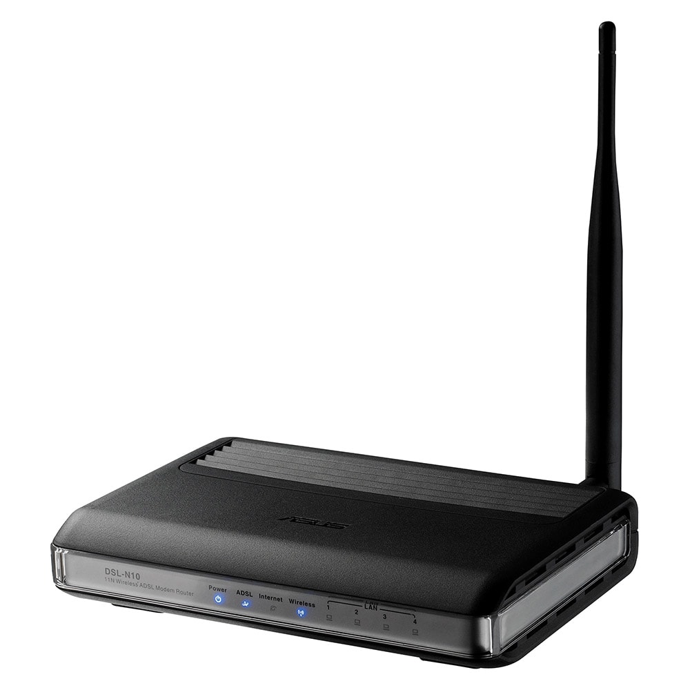 ASUS DSL-N10 - Trådlös router med inbyggt ADSL2+ modem
