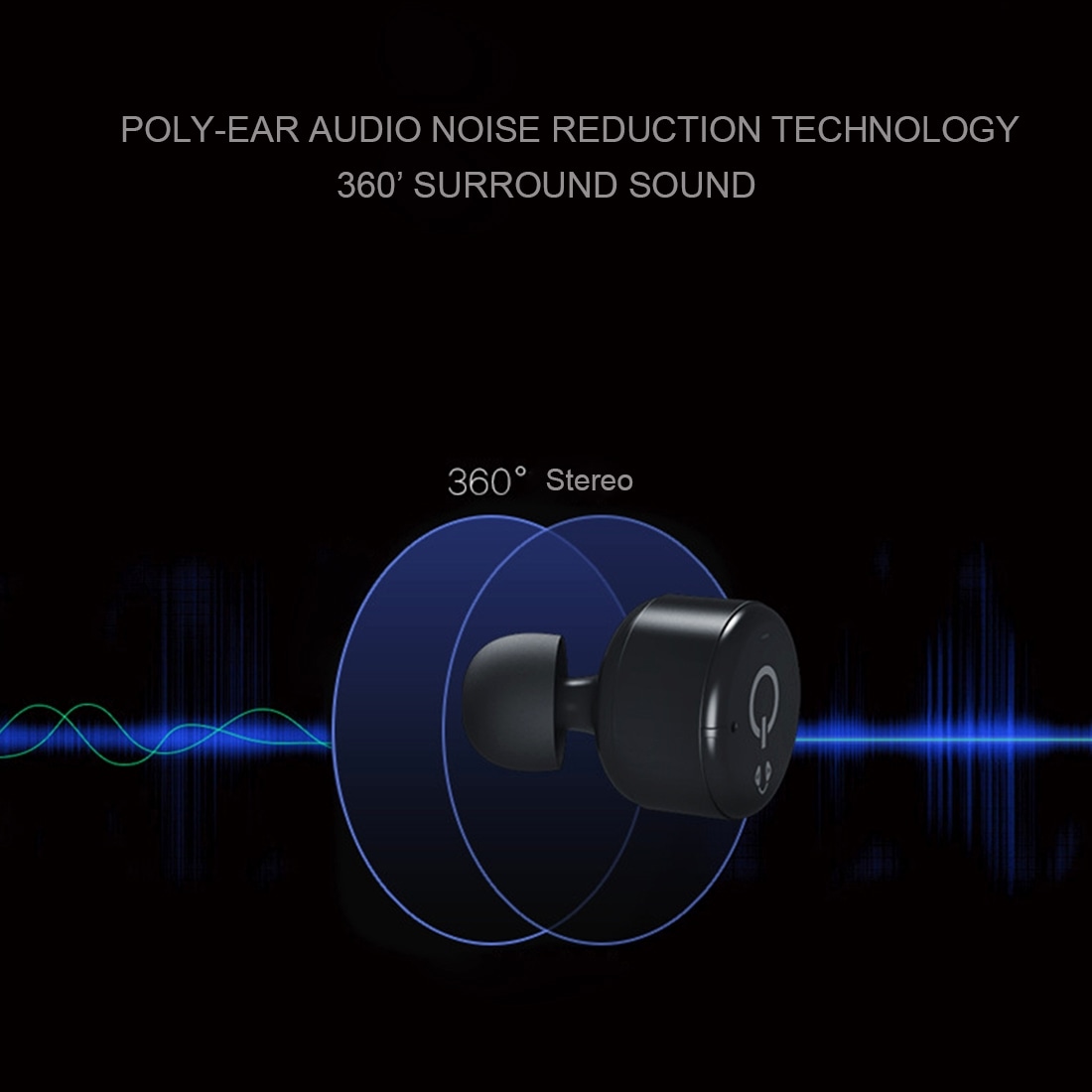 X2T Dubbla Bluetooth Earphone med laddningsstation