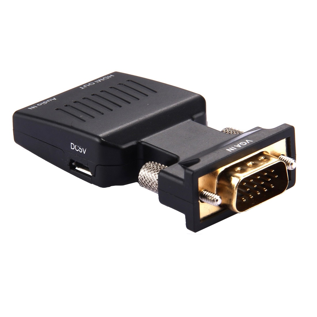 Adapter VGA till HDMI + Audio Video utgång HDTV Monitor