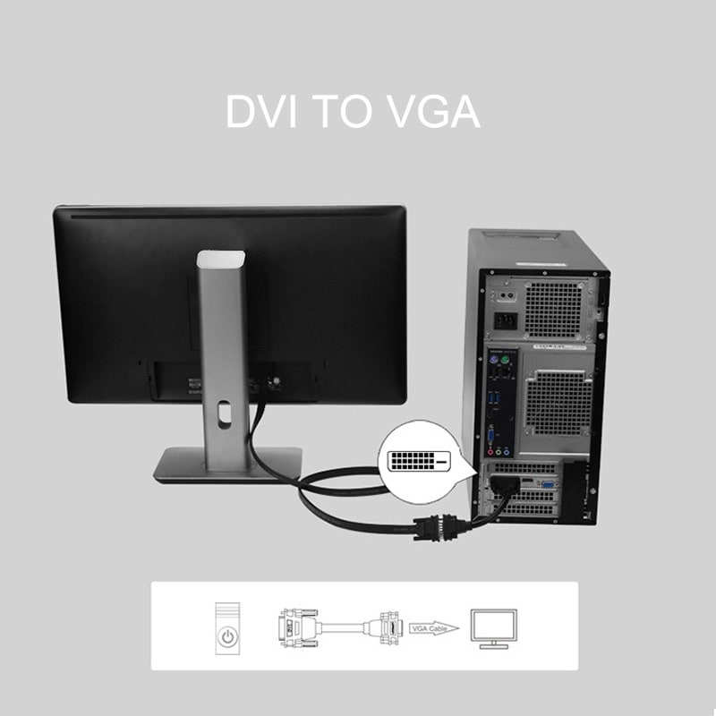 DVI-D till VGA Adapter