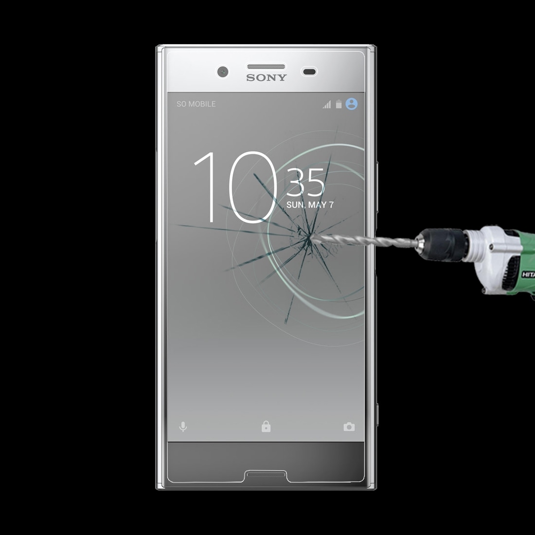 Displayskydd i glas Sony Xperia XZ Premium