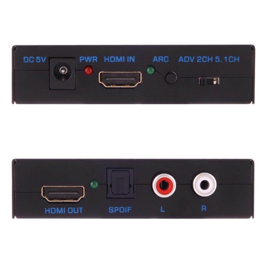 Konverterare – Från HDMI till HDMI + SPDIF+ L/R ljud, 4Kx2K