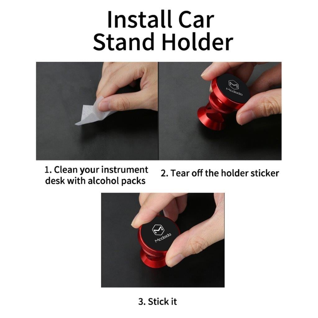 Roterbar och magnetisk mobilhållare för bilen