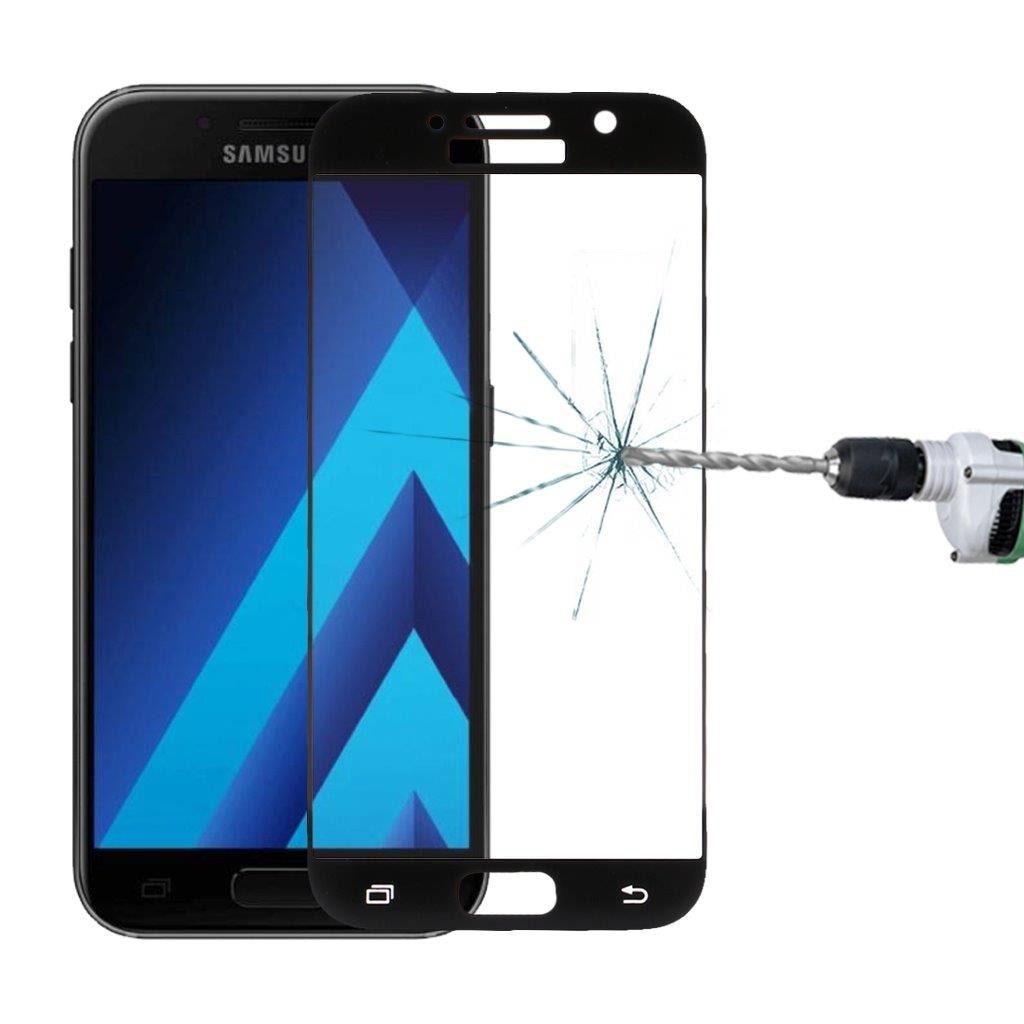 Svart skärmskydd i härdat glas - Samsung Galaxy A3 (2017)