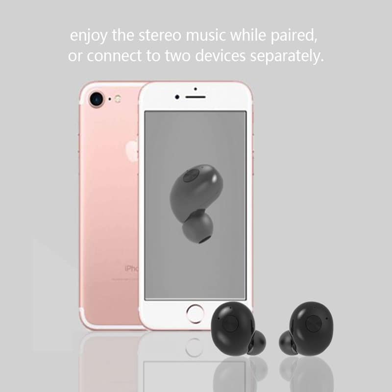 Bluetooth Stereo Earphones Mini In-Ear med laddocka