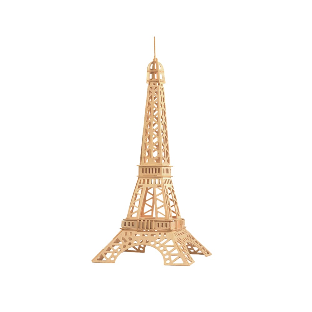 3D-pussel i trä – modell Eiffeltornet