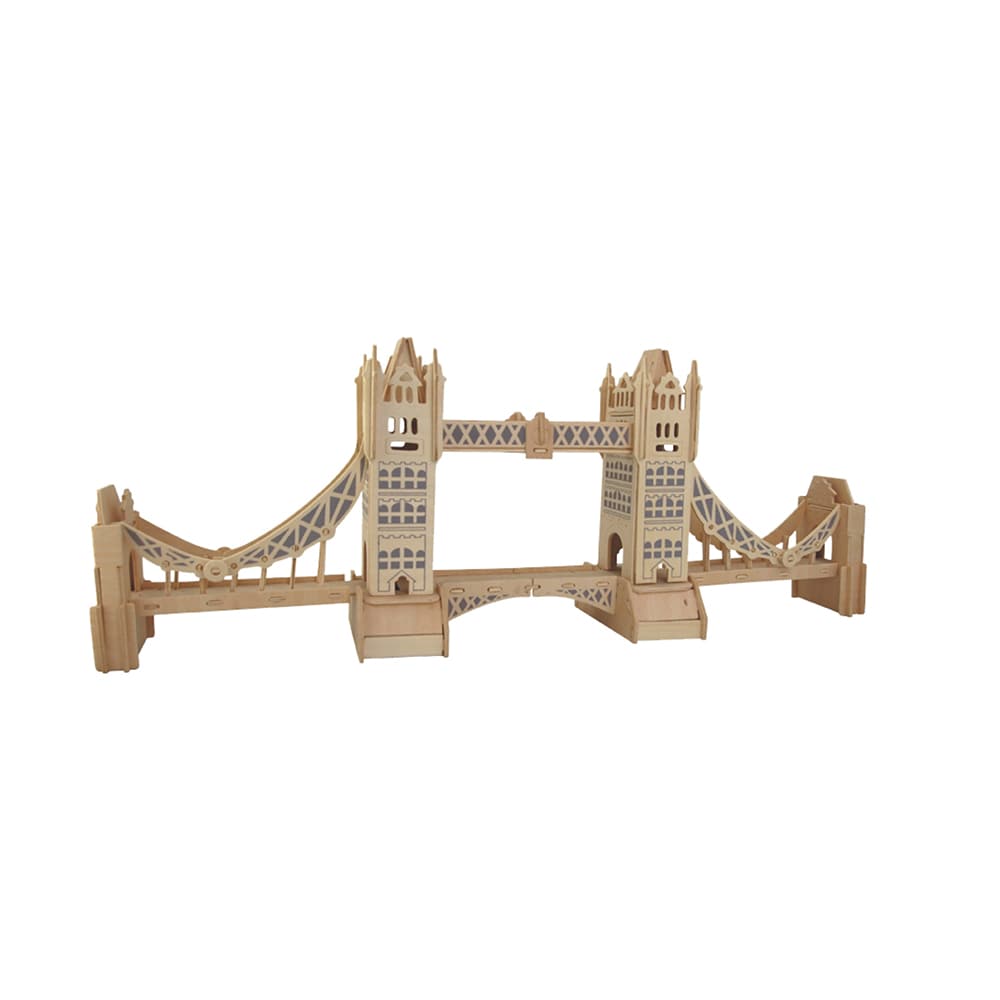 3D-pussel i trä – modell Tower Bridge