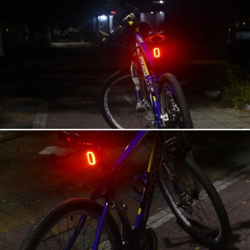 Cykellyse bak med 7 funktioner - Uppladdningsbar