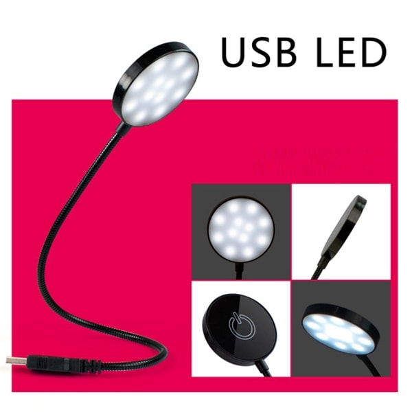 Flexibel Usb Lampa 12 LED med touch Dimmer