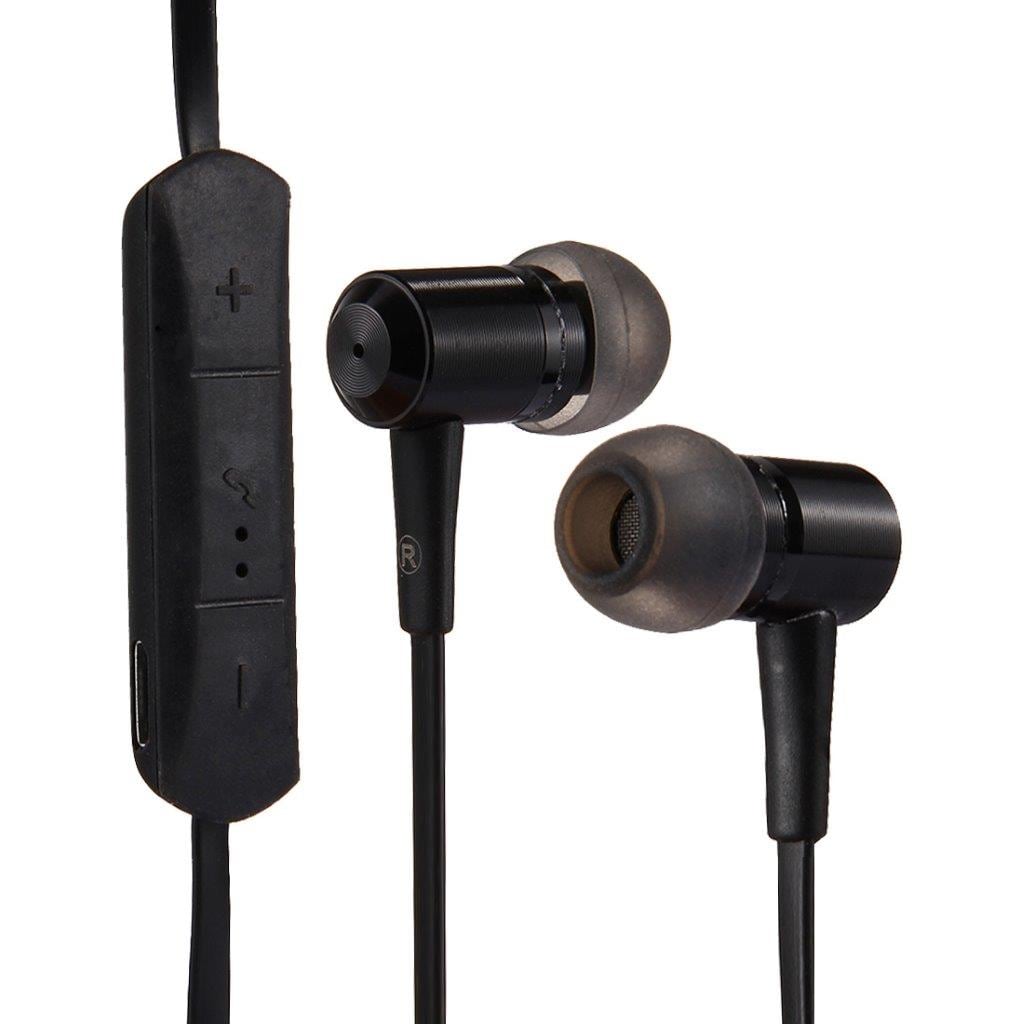 Svarta Trådlösa In-Ear hörlurar med mikrofon - Bluetooth