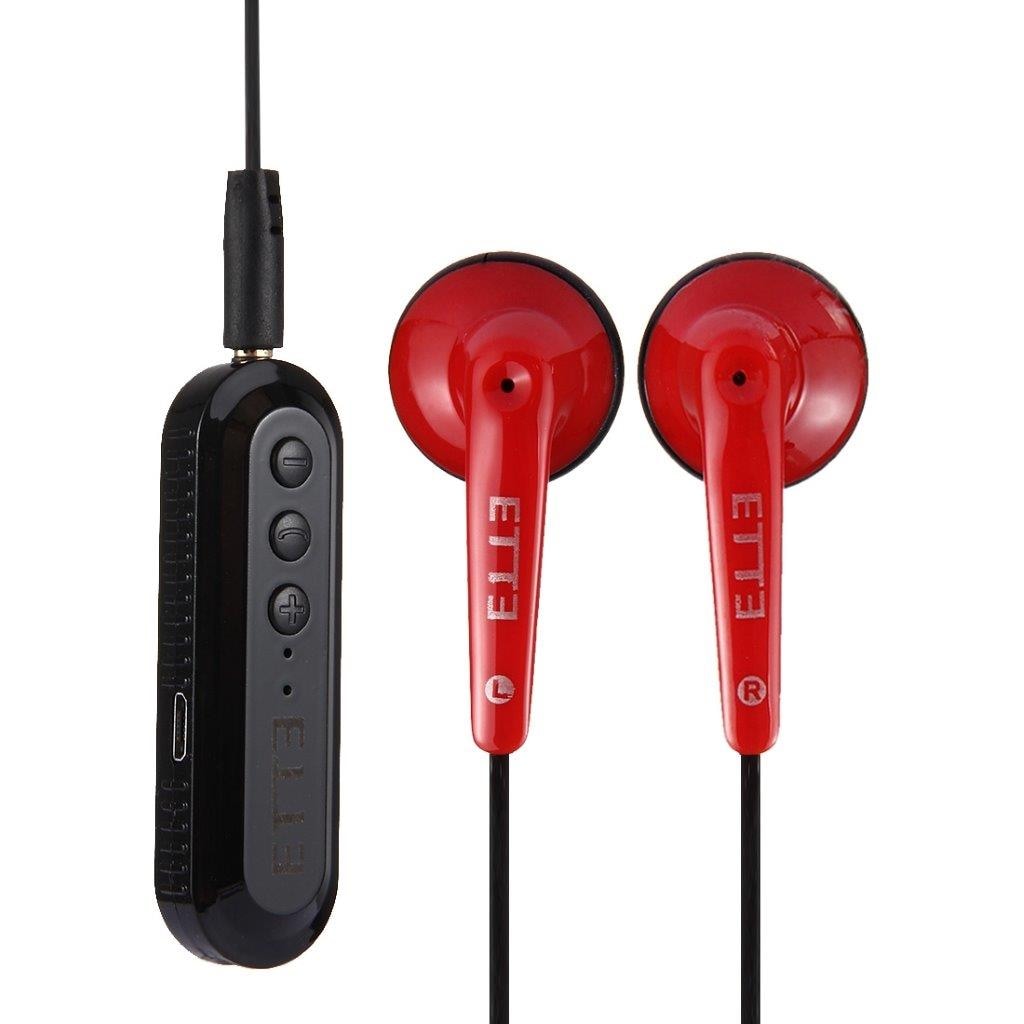 Röda Bluetooth headset iPhone / Android med Mic