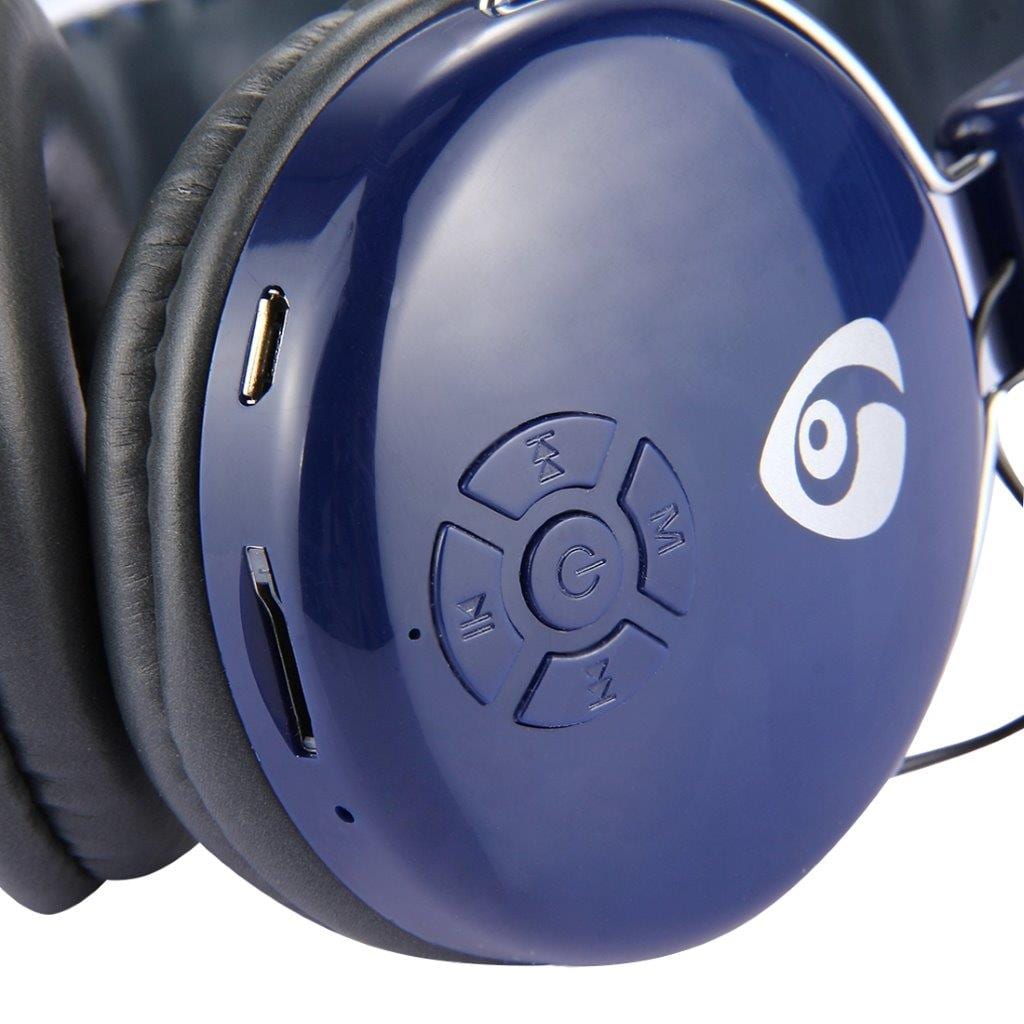 Trådlöst headset V8 Over-Ear med mikrofon / blå