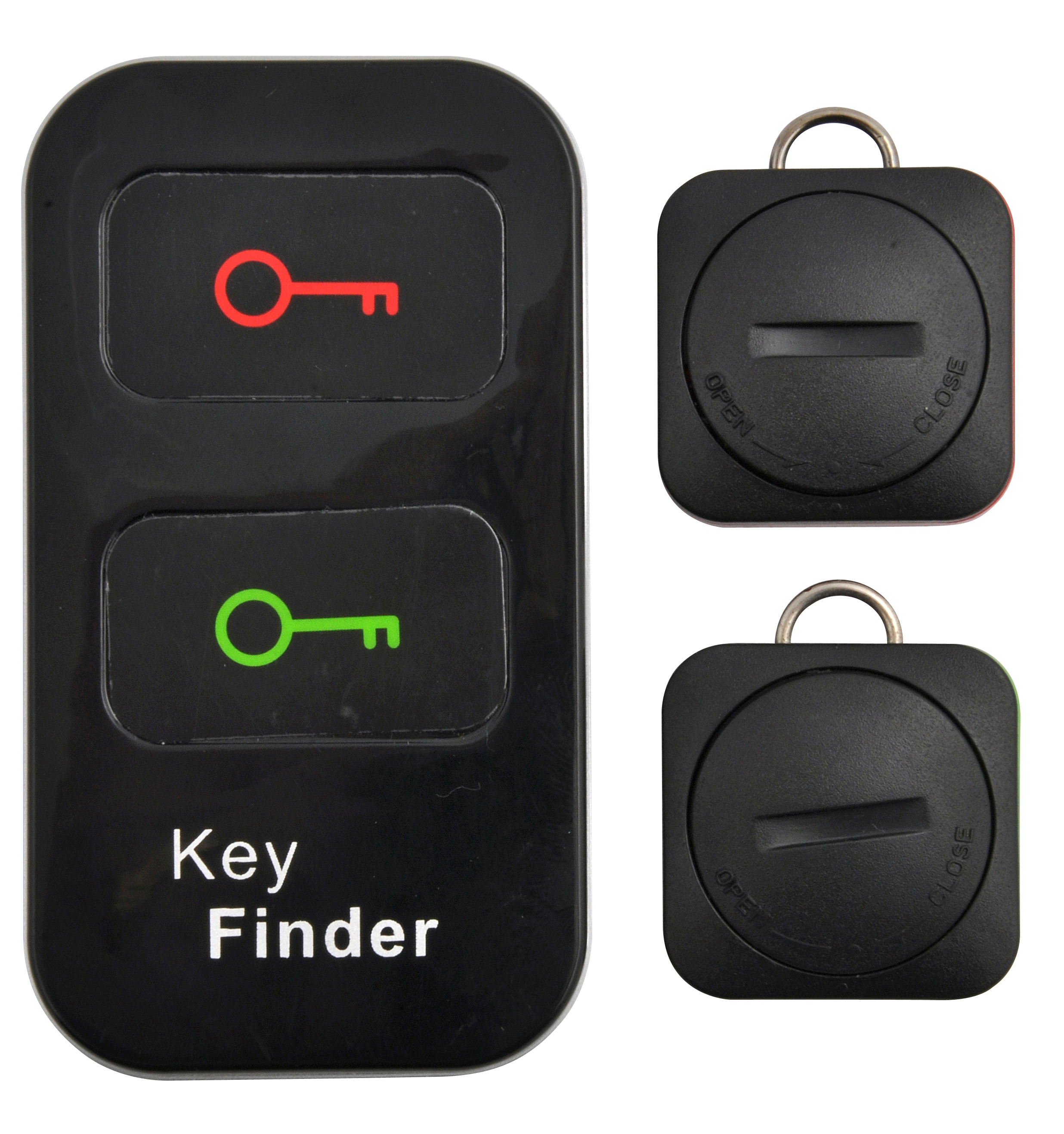 Nyckelsökare med två nyckelringar