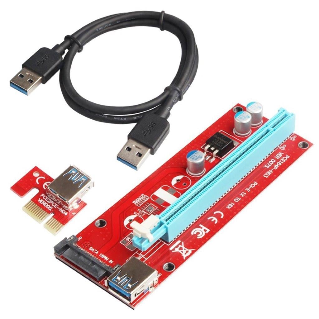 Adapter USB 3.0 PCI-E Express till 16x PCI-E 15 Pin SATA