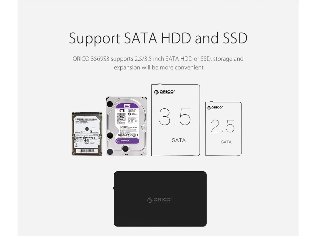 Hårddisk kabinett USB 3.0 till SATA 3.0