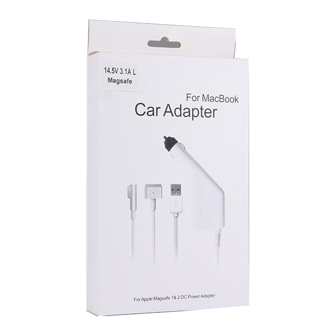 Billaddare / biladapter Apple Macbook 45W 14.5V 3.1A MagSafe 1- med USB-uttag