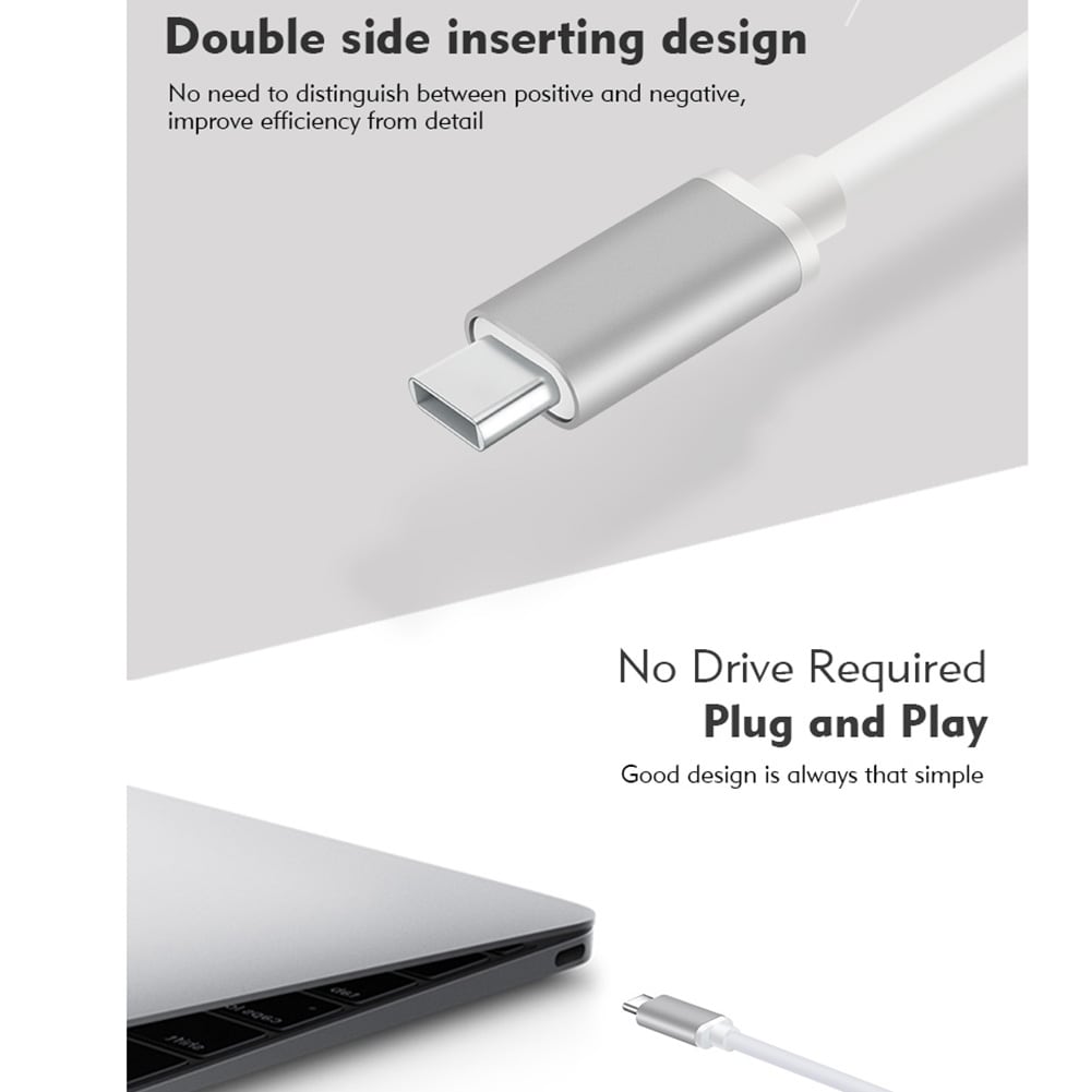 Adapter USB 3.0 Type-C till HDMI + Typ-C