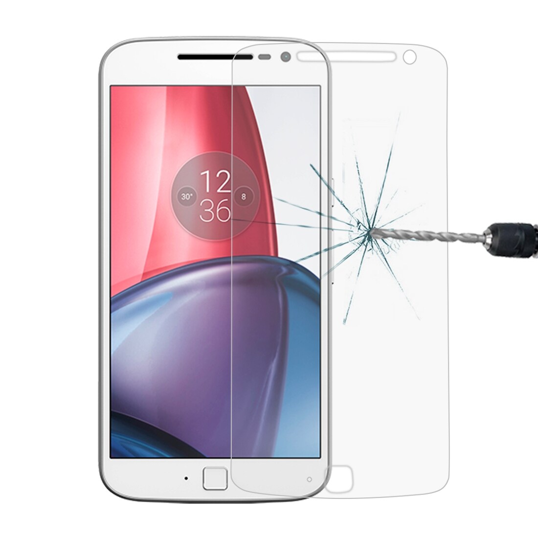 Skärmskydd / displayskydd i härdat glas för Motorola Moto G4 Plus - fullskärmsskydd
