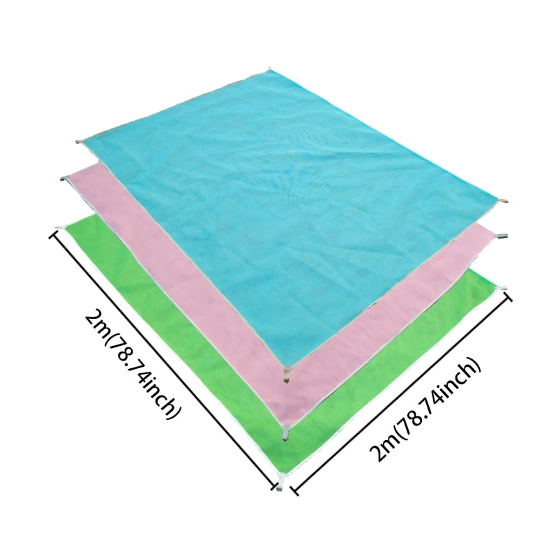 Sandfri Matta - 2x2 meter rosa
