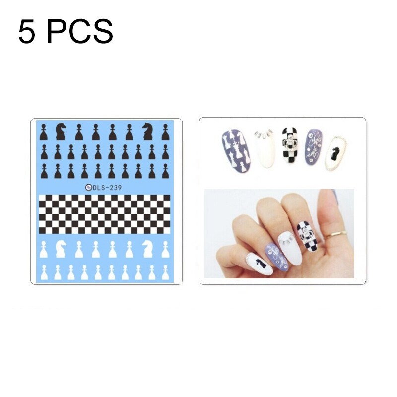 Nagelstickers / nagelklistermärken 5-pack