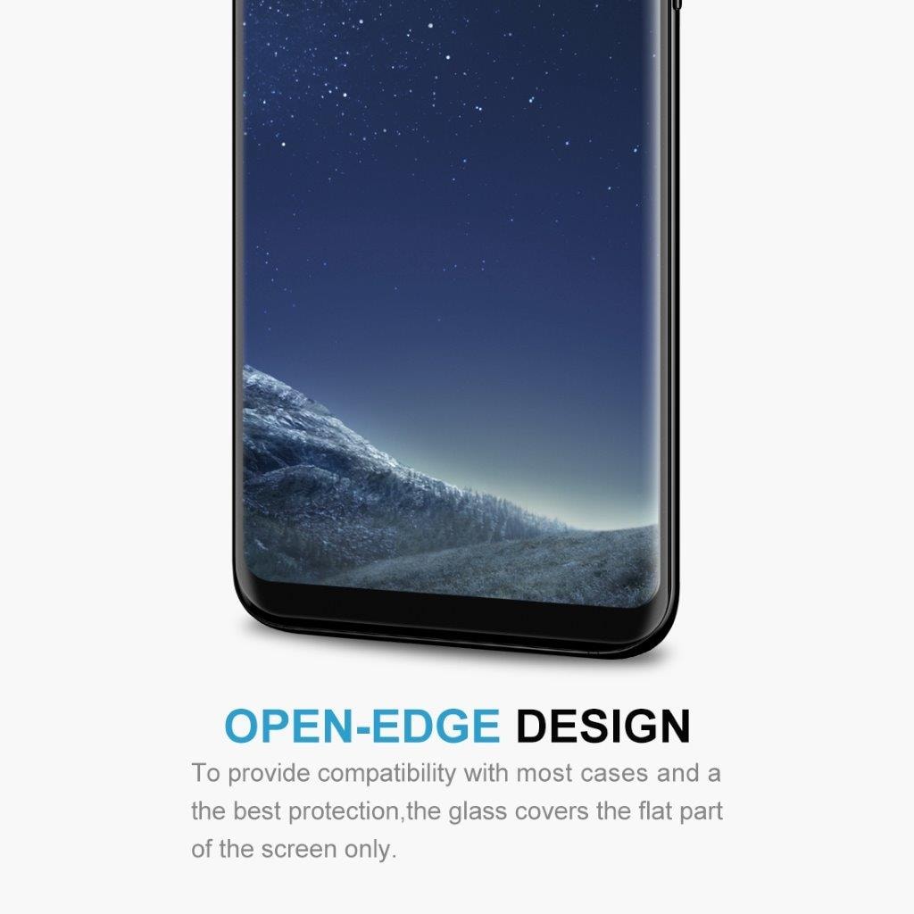 Skärmskydd i härdat glas Samsung Galaxy S8 - Svart