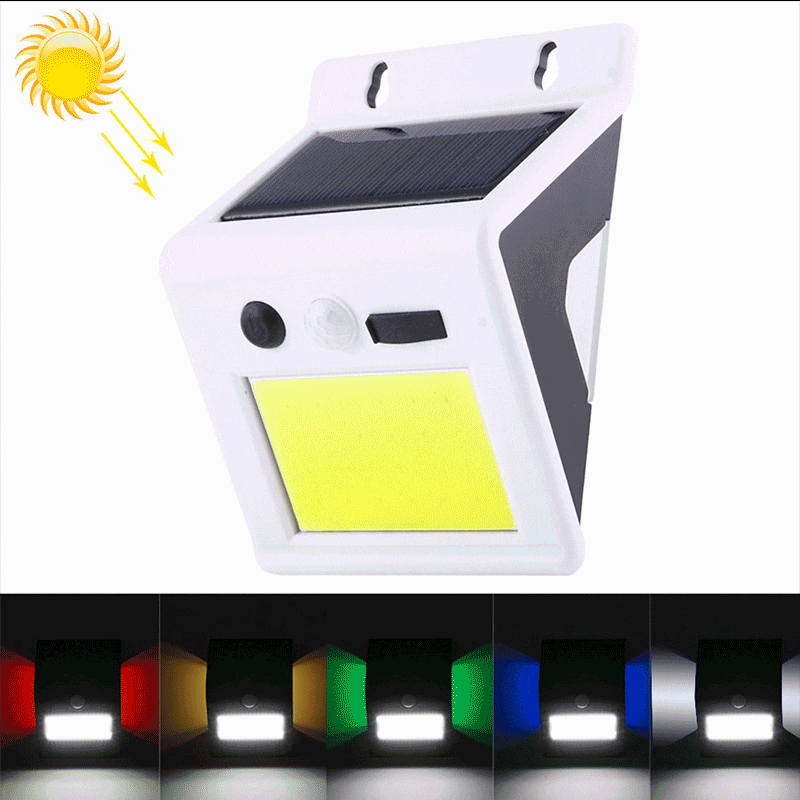Färgglad Solcellsbelysning med rörelsedetektor - 24 LED 180LM