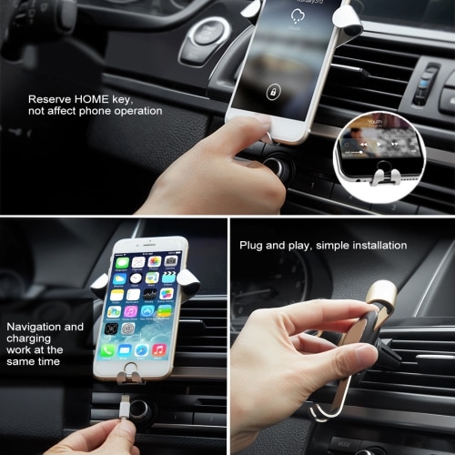 Universell, smart bilhållare för mobiltelefoner