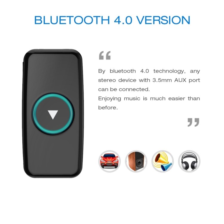 Bluetooth-mottagare med 3,5mm ljudingång för bil